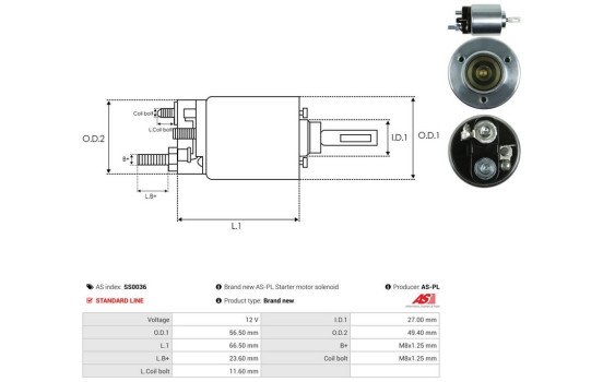 Magnetic switch, starter motor, Image 4