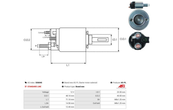 Magnetic switch, starter motor, Image 4