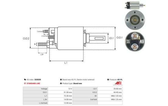 Magnetic switch, starter motor, Image 4