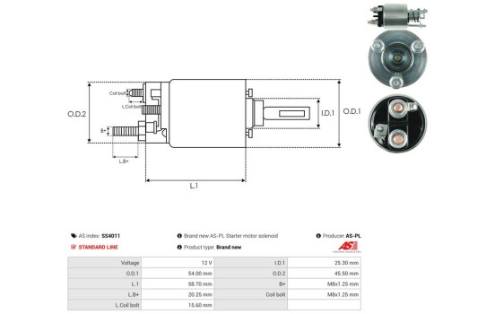 Magnetic switch, starter motor, Image 4