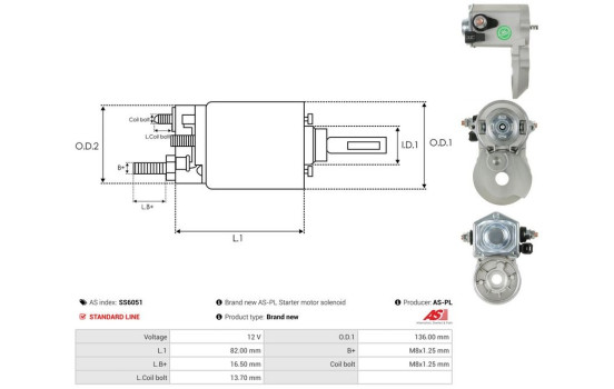 Magnetic switch, starter motor, Image 4