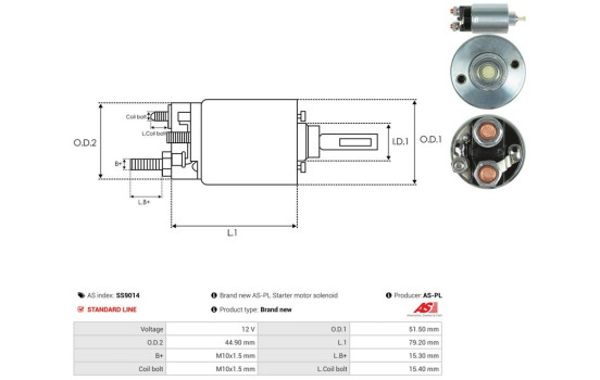Magnetic switch, starter motor, Image 4