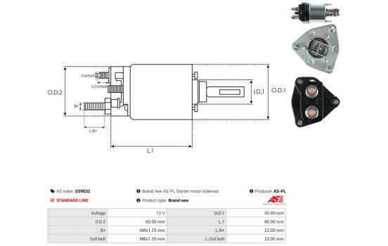 Magnetic switch, starter motor, Image 4