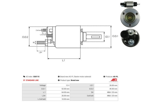 Magnetic switch, starter motor, Image 4