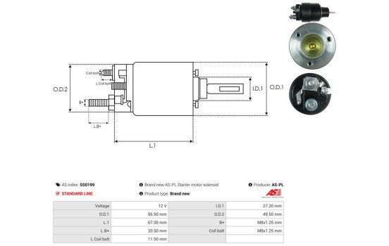 Magnetic switch, starter motor, Image 4
