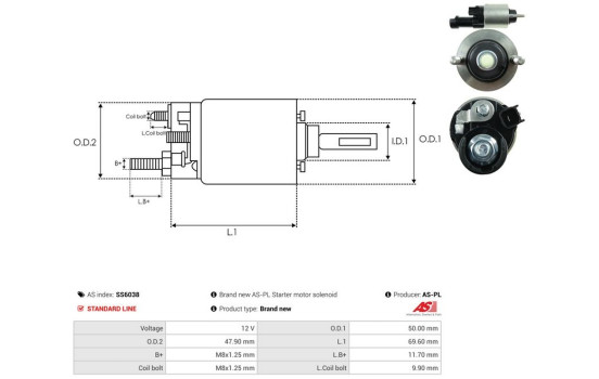 Magnetic switch, starter motor, Image 4