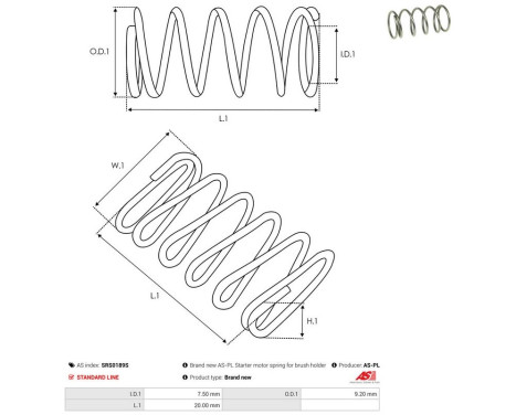Repair kit, starter motor, Image 2