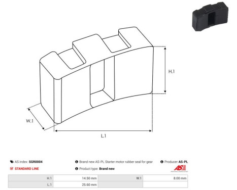 Repair kit, starter motor, Image 2