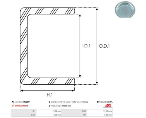 Repair kit, starter motor, Image 2