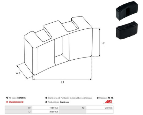 Repair kit, starter motor, Image 3