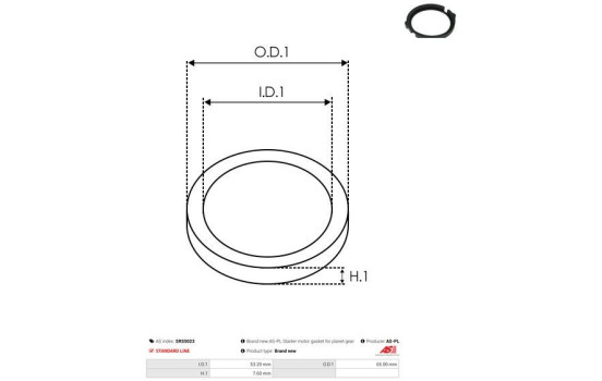 Repair kit, starter motor, Image 2