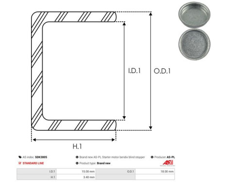 Repair kit, starter motor, Image 3