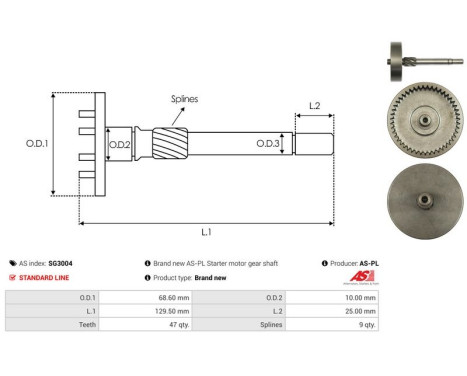 Repair kit, starter motor, Image 4