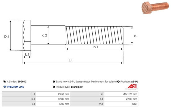Repair kit, starter motor, Image 2