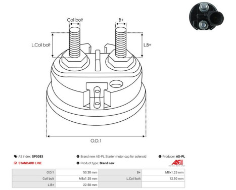 Repair kit, starter motor, Image 2