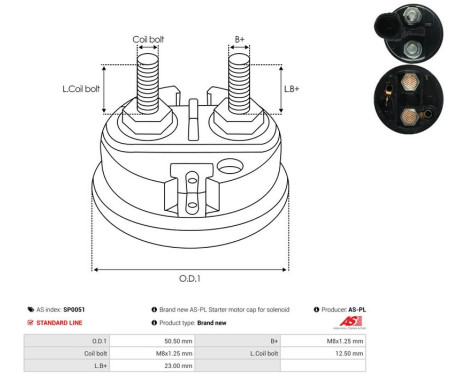 Repair kit, starter motor, Image 3