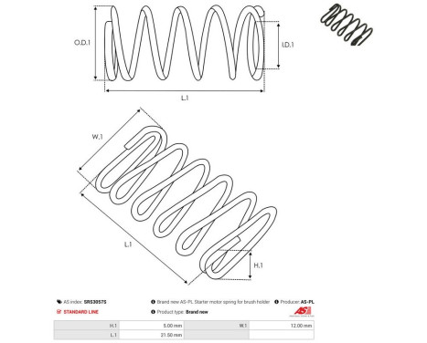 Repair kit, starter motor, Image 2