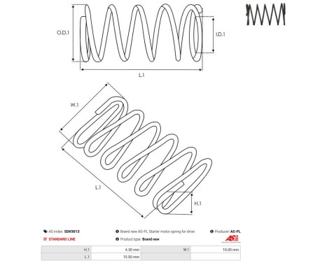 Repair kit, starter motor, Image 2