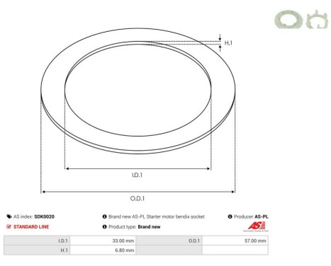 Repair kit, starter motor, Image 2