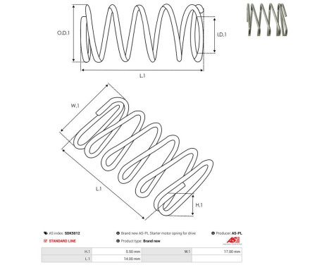 Repair kit, starter motor, Image 2