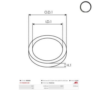 Repair kit, starter motor, Image 2