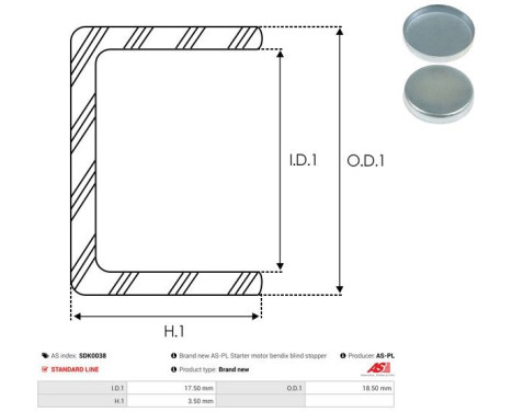 Repair kit, starter motor, Image 3