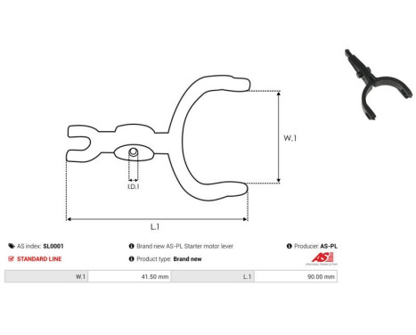 Repair kit, starter motor, Image 2