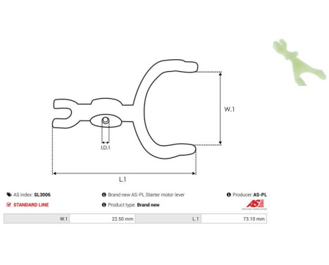 Repair kit, starter motor, Image 2