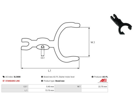 Repair kit, starter motor, Image 2