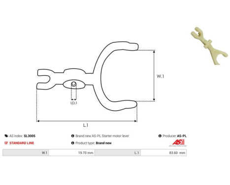 Repair kit, starter motor, Image 2