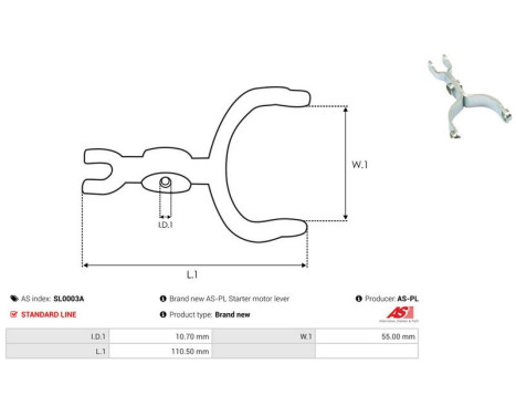 Repair kit, starter motor, Image 2