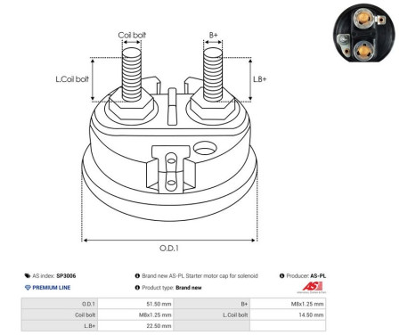 Repair kit, starter motor, Image 2