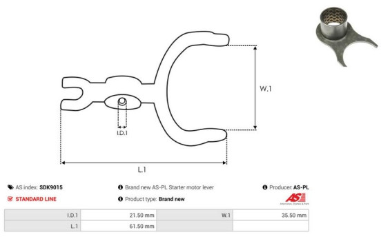 Repair kit, starter motor, Image 2