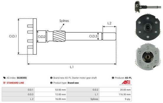 Repair kit, starter motor, Image 4