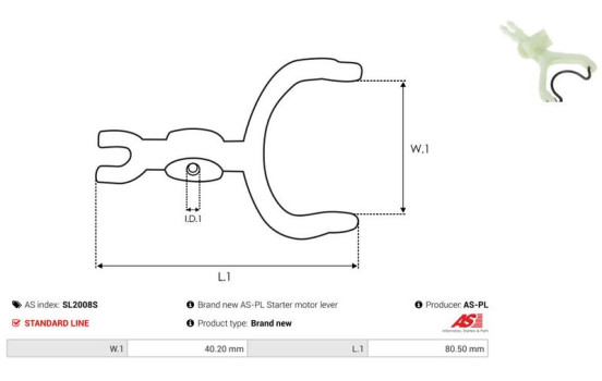 Repair kit, starter motor, Image 2