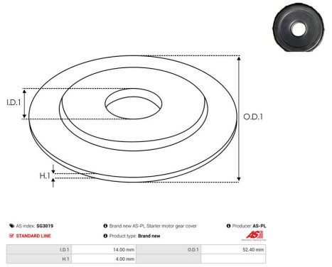 Repair kit, starter motor, Image 2