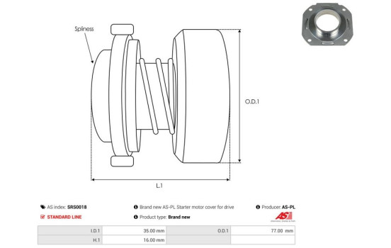 Repair kit, starter motor, Image 2