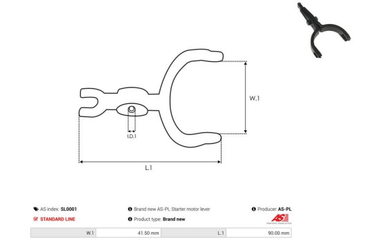 Repair kit, starter motor, Image 2