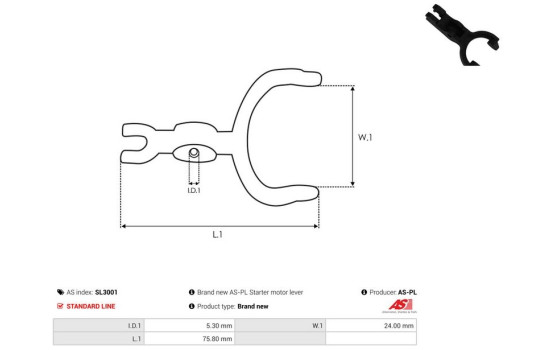 Repair kit, starter motor, Image 2