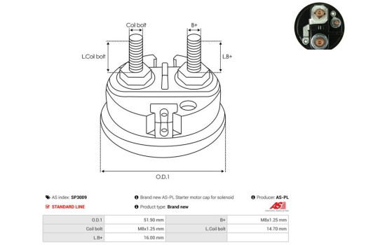 Repair kit, starter motor, Image 2