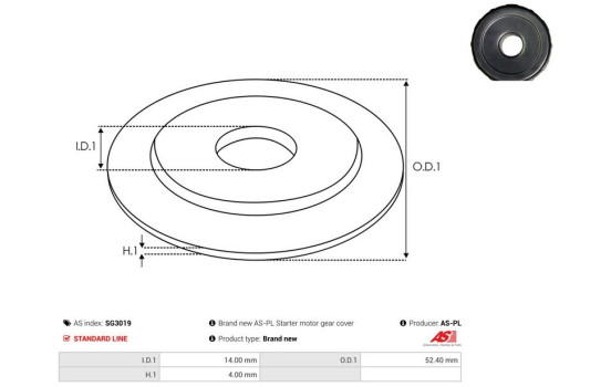 Repair kit, starter motor, Image 2