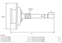 Ring gear, planetary gear system (starter)