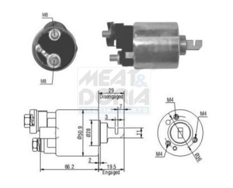 Solenoid Switch, starter