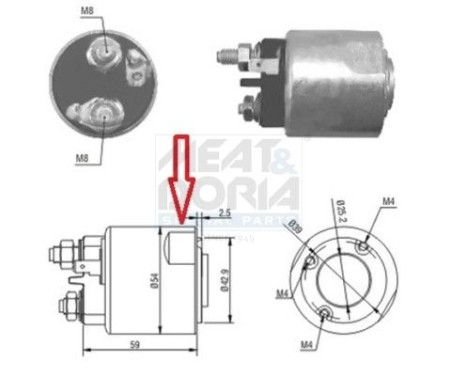 Solenoid Switch, starter
