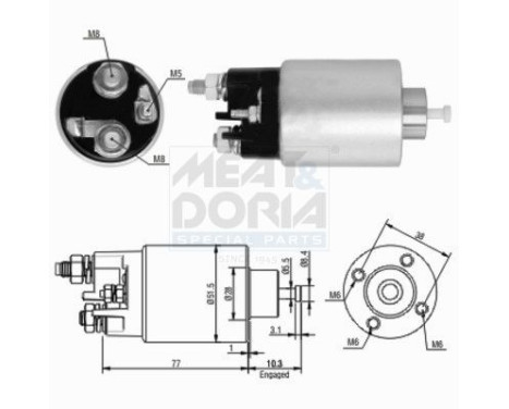 Solenoid Switch, starter