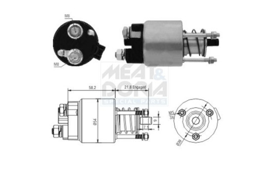 Solenoid Switch, starter