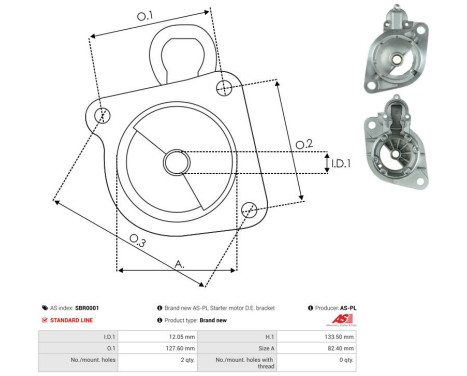 Starter motor cover, carburetor, Image 3