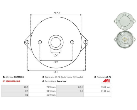 Starter motor cover, carburetor, Image 3