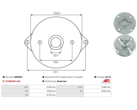 Starter motor cover, carburetor, Image 3