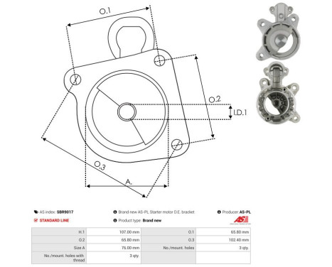 Starter motor cover, carburetor, Image 3